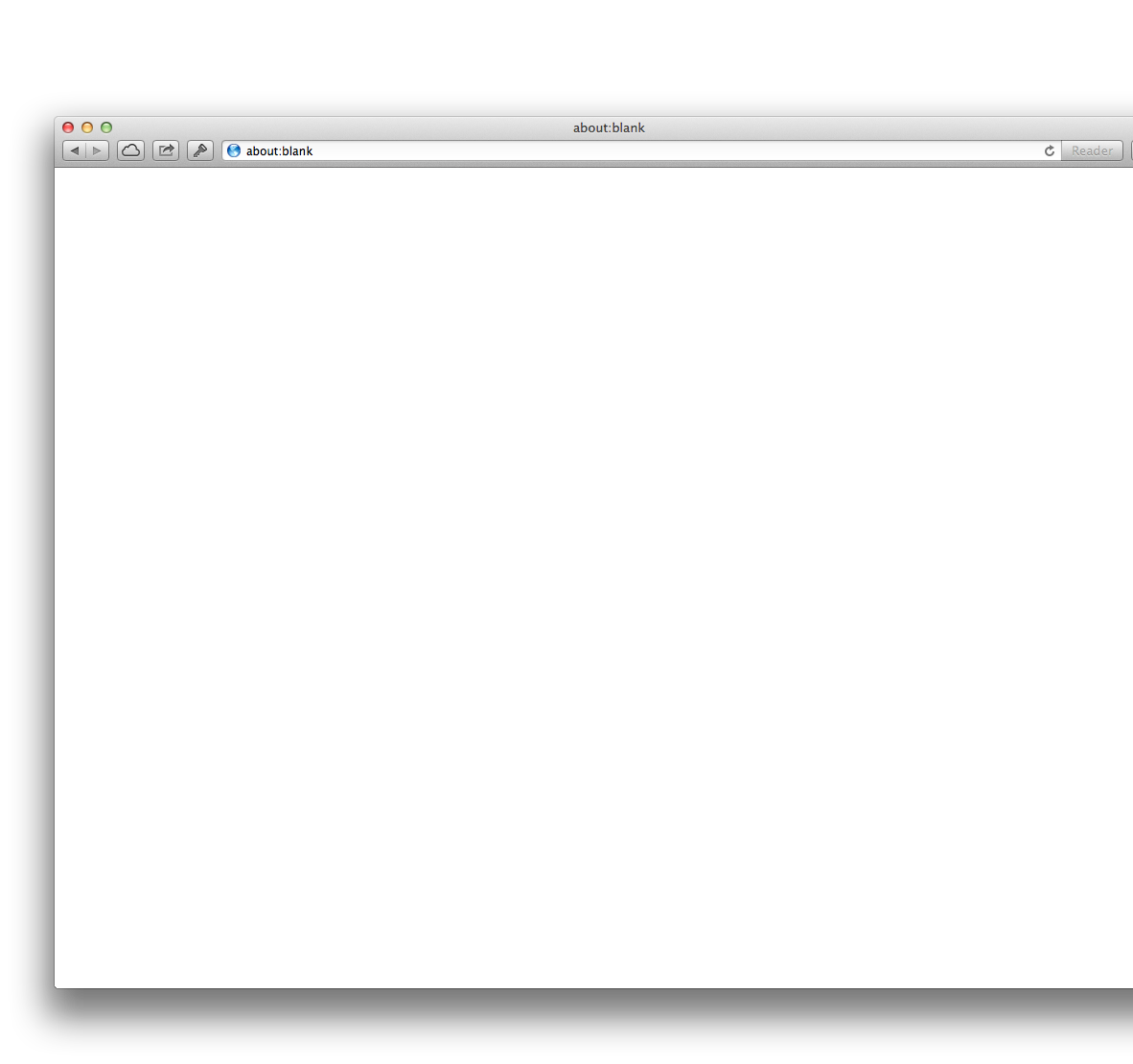 empty browser window